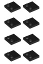LEGO Tile 2x2 Modified čierna 6192346 33909 - 8 ks