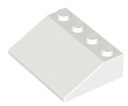 LEGO 3297 DRÁŽKOVÉ STRIEŠKY 3x4 biele NOVINKA == (4g)