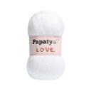 PRIADZA PAPATYA LOVE - AKRYLÁT - BIELA ​​- 1000