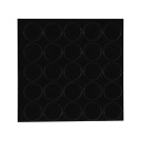 Samolepiace krytky fi 14mm 325 hladké čierne