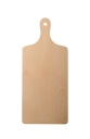 Drevená kuchynská doska na krájanie, masívna, hrubá, buk, s rukoväťou, 18 cm