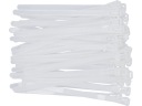 BIELE PLASTOVÉ KABELOVÉ SPOJKY 7,6X150mm 50 ks. YATO TITULY