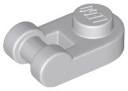LEGO okrúhly držiak na taniere 1x1 svetlosivá 26047