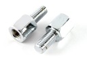 Zrkadlová redukcia, vnútorný závit P8 / vonkajší L8 CHROME
