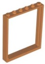 LEGO 42205 OKENNÝ OKENNÝ RÁM 1x6x6 nugát pr. (4g)