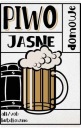 10x Samolepiace FÓLIOVÉ etikety na svetlé pivo