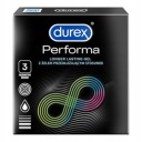 Durex PERFORMA kondómy predlžujúce sex, zvlhčené, 3 ks.
