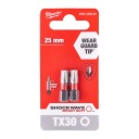 MILWAUKEE SHOCKWAVE BIT TX30 25mm 2ks.