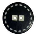 GOMBÍKY KABÁT GOMBÍK 30 mm - ČIERNA
