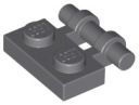LEGO 2540 HÁK 1x2 tmavosivá NOVINKA (1g)