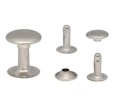 Jednostranné kožené nity, cvočky 12x4x15 mm SILVER 10 ks