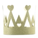 Papierová CROWN GOLD GLITER king QUEEN 1 ks