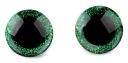 Trblietavé oči pre hračky maskota 25 mm ZELENÉ