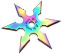 Vrhací nôž SHURIKEN STAR DART 6 RAINBOW KRYT N402B