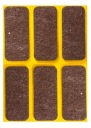 SAMOLEPIACIE PLSTENÉ PODLOŽKY 25x60mm HNEDÉ PLSTENÉ PODLOŽKY 6KS