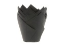 Košíčky na muffiny - tulipánové, čierne, 36 ks.