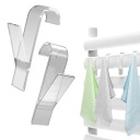 2ks HÁKOVÝ VEŠIAK RADIÁTOR TRANSPARENTNÝ KÚPEĽŇOVÝ RADIÁTOR