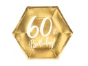 Zlaté taniere 60th Birthday Birthday Inscription 6 ks
