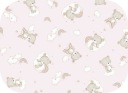 Flanelová plienka 60x80 Teddy Bear Rainbow Pink
