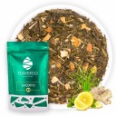 ZELENÝ LISTOVÝ ČAJ SENCHA CITRÓN ZÁZVOR LACERTO TEAVERSO 100G