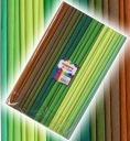 SADA krčkavého hodvábneho papiera Happy Color, ZELENÁ, 10 kusov