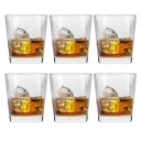 POHÁRKY NA WHISKY BRANDY NÁPOJE NÁPOJE 300ml SADA 6 ks