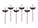 Papierové slamky Bats Tubes Wednesday Addams