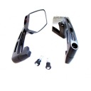Zrkadlá SKÚTER MOTOCYKEL JUNAK Black a Chrome M8 R+R METAL dl