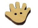 Drevené gombíky s rúčkou 17x17x4mm
