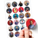 ZNAČKOVÉ NÁLEPKY MBAPPE SUPER KVALITA 24 KS
