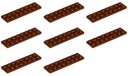 LEGO 3034 TANIER 2x8 hnedá NOVINKA (20g) 8 ks