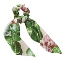 Scrunchies scrunchies gumička do vlasov, dlhý šál, kvety monstera
