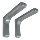 LEONARDO držiak police 12cm Silver 2 ks