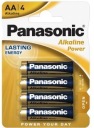 BATÉRIE PANASONIC LR06 1,5V AA 4 alkalické napájanie