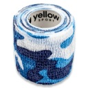 Samolepiaca stabilizačná súdržná bandáž YellowBAND 5cm camo modrá