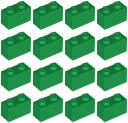 LEGO 3004 BRICK 1x2 zelená NOVINKA (12g) 16 ks