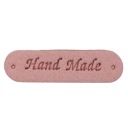 Etiketa HAND MADE púdrovo ružová musthave 2443