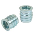 10x M8 x 15 mm nástrčná vložka, nábytková vložka do dreva, s imbusovým kľúčom 8