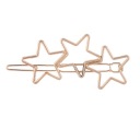 Sponka do vlasov, zlaté hviezdy, vianočná spona, ozdobné kovové ihlice