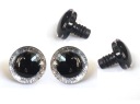 Trblietavé SILVER oči pre maskotov, 12 mm, 4 kusy