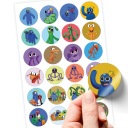 ZNAČKOVÉ NÁLEPKY RAINBOW FRIENDS SUPER KVALITA 24 KS
