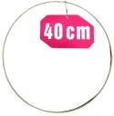 ZLATÝ MATNÝ prsteň/ráfik na lapače snov/makramé 40cm