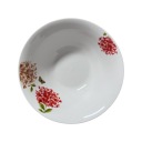 Porcelánová miska na šalát, biela, dekorácia, 17,5 cm, 500 ml, HORTENSE, veľký tanier
