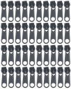 5mm Zipsy NA ZipSovú PÁSKU Zips STROJOVÝ POSÚVAČ GRAFIT - 40 ks