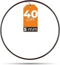 Circle Rim base pre Macrame BLACK 40 cm HRÚBKA 5 mm