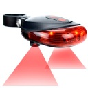 ZADNÁ BICYKELSKÁ LAMPA 9 REŽIMOV LASEROVÝ STROBOSKOP