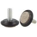 Nábytková nôžka fi 30mm M10x25 s vymeniteľným posuvom