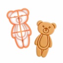 PREMIUM vykrajovač na sušienky MEDVEĎ BEAR Plyšová hračka STOJAJÚCI KRST Baby Shower