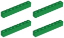 LEGO 3008 BRICK 1x8 zelená NOVINKA (13g) 4 ks.