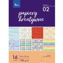 Zošit tvorivých papierov A3 100g. 16 listov TETIS